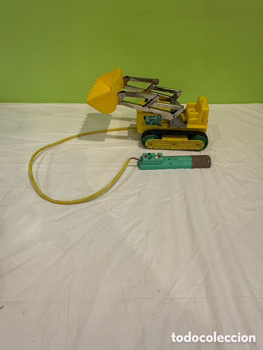 Juguetes antiguos: PALA CARGADORA / EXCAVADORA CLIM &ndash; GRAN TAMA&Ntilde;O 35 CM &ndash; CON MANDO