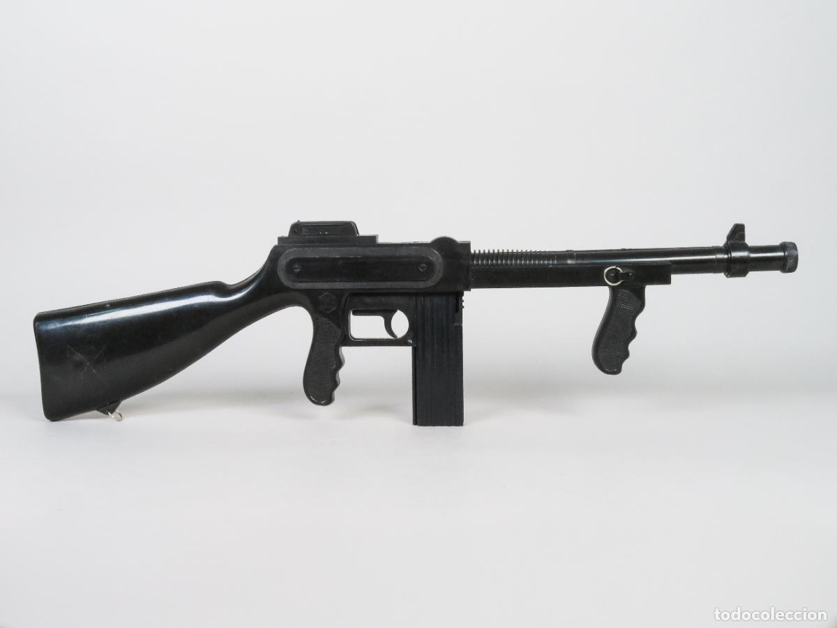Juguetes antiguos: Rifle CEFA escopeta negra juguete pl&aacute;stico a&ntilde;os 70 - 80 buen estado