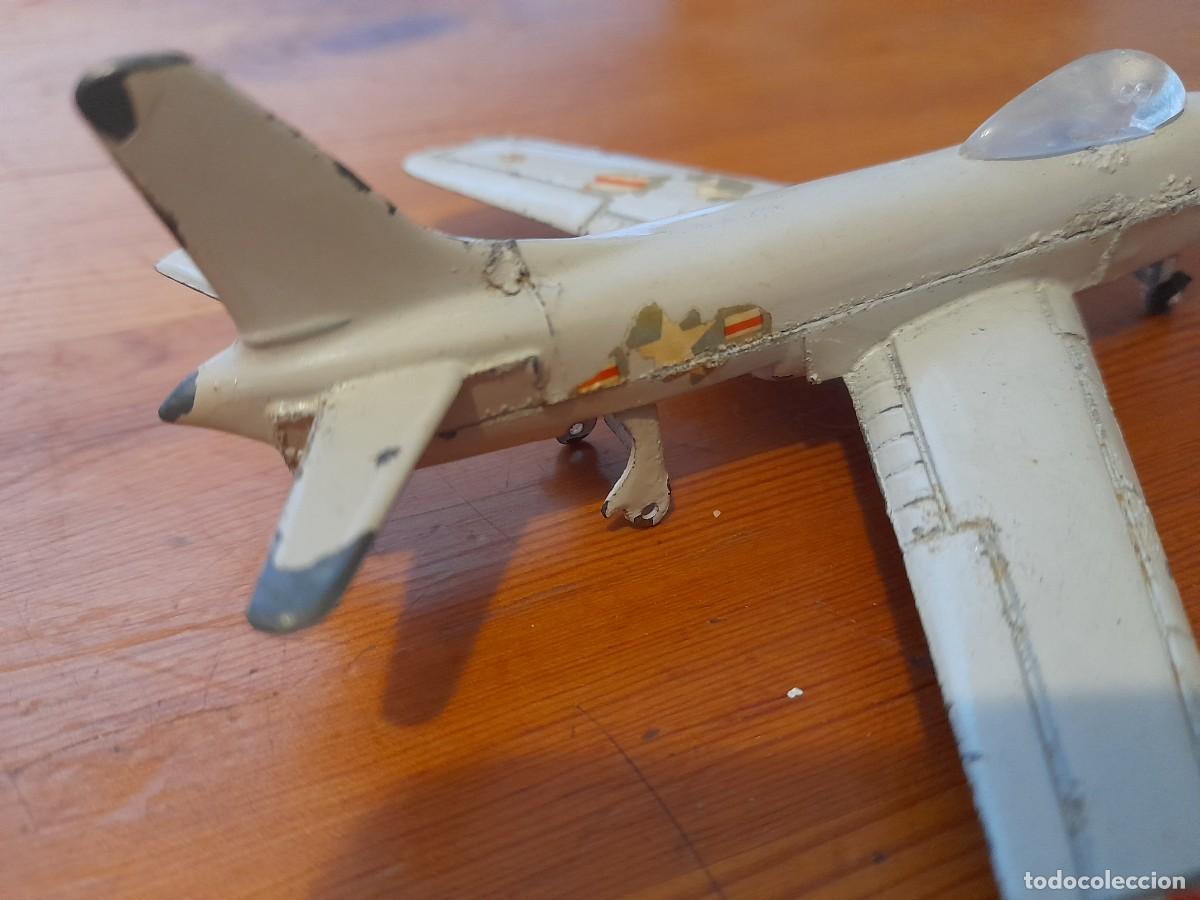 Juguetes antiguos: Avi&oacute;n Militar Sabre Jet F86 Ref 112 Playme A&ntilde;os 70 Metal