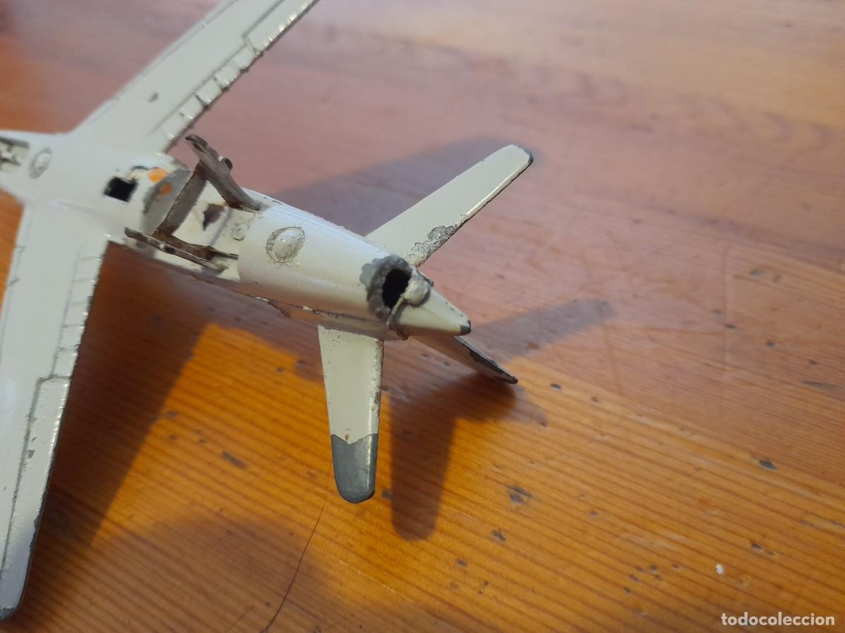 Juguetes antiguos: Avi&oacute;n Militar Sabre Jet F86 Ref 112 Playme A&ntilde;os 70 Metal