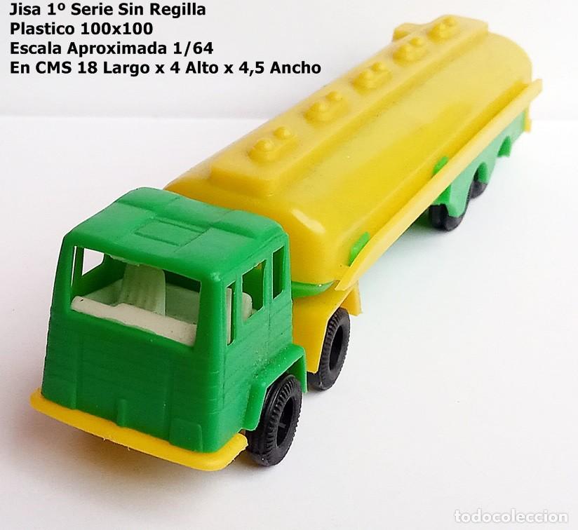 Juguetes antiguos: 1/64 PLASTICO 100% JISA 1 SERIE CAMION TRAILER CISTERNA - CABINA ANTECESORA DEL PEGASO