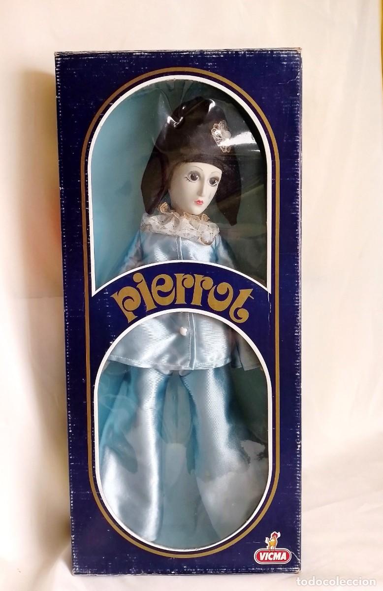 Juguetes antiguos: VICMA, MU&Ntilde;ECO PIERROT AZUL. A&Ntilde;OS 70