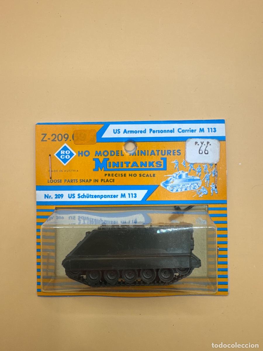 Juguetes antiguos: ROCO Minitanks Z-209.39 &ndash; US Armored Personnel Carrier M113, escala H0 1:87