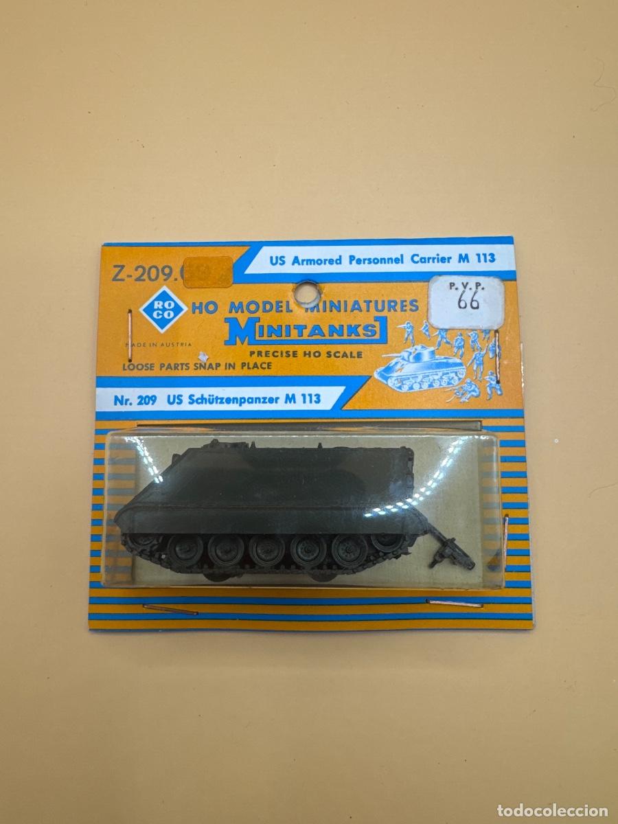 Juguetes antiguos: ROCO Minitanks Z-209.39 &ndash; US Armored Personnel Carrier M113, escala H0 1:87