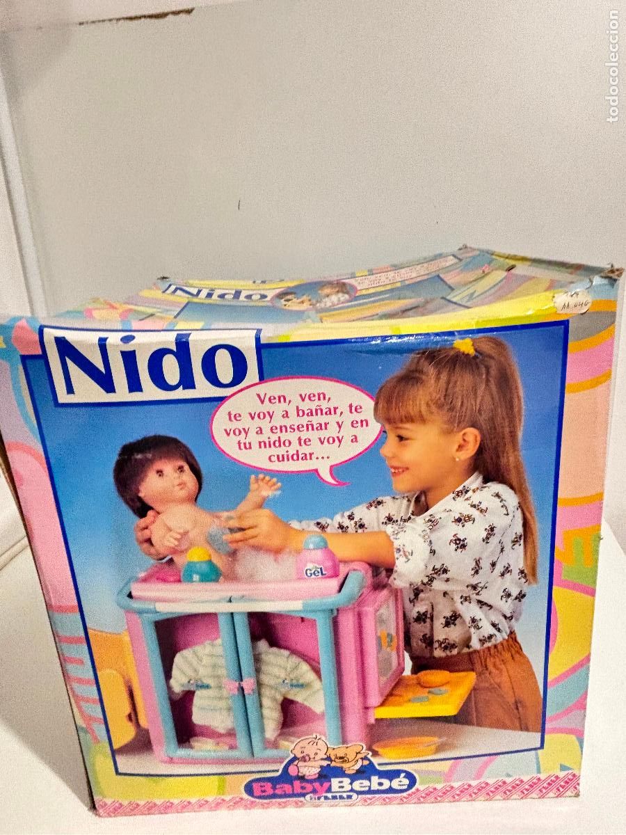 Juguetes antiguos: Feber Nido de Baby beb&eacute; 1990