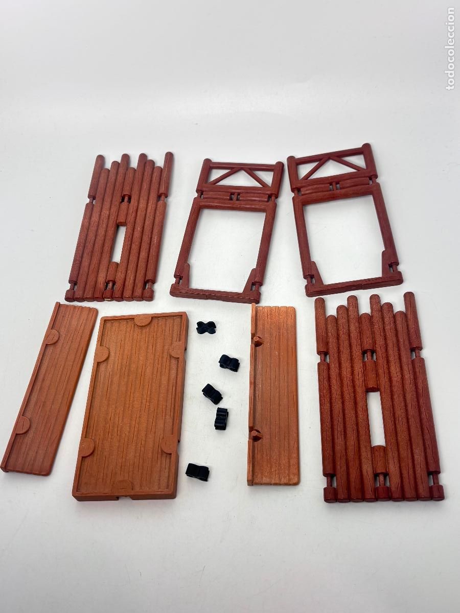 Juguetes antiguos: Playmobil 3419 3773 3806 lote piezas fuerte ampliaci&oacute;n oeste