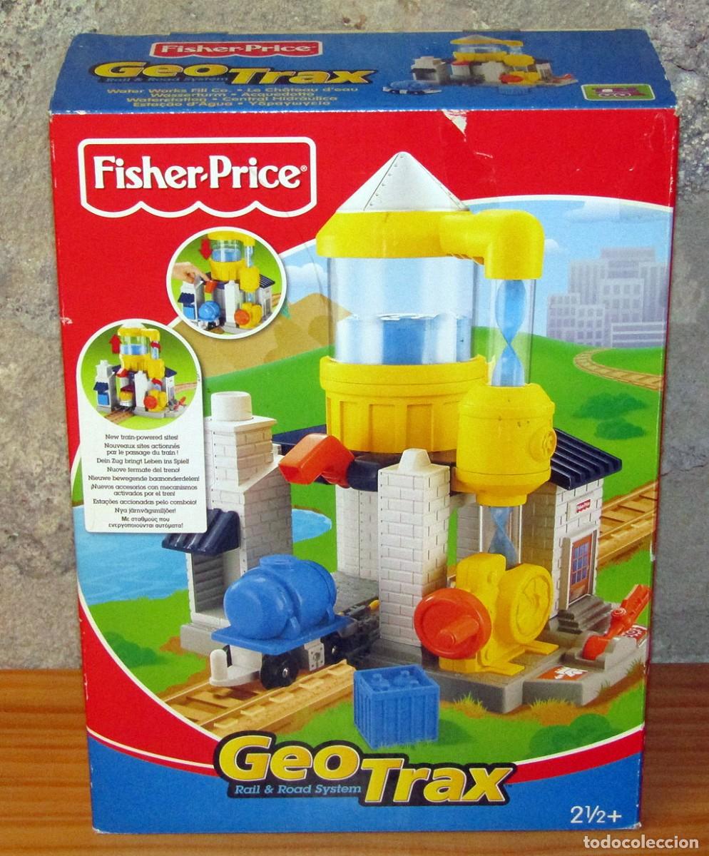 Juguetes antiguos: FISHER PRICE - GEO TRAX, RAIL & ROAD SYSTEM: CENTRAL HIDR&Aacute;ULICA - NUEVO Y EN SU CAJA ORIGINAL