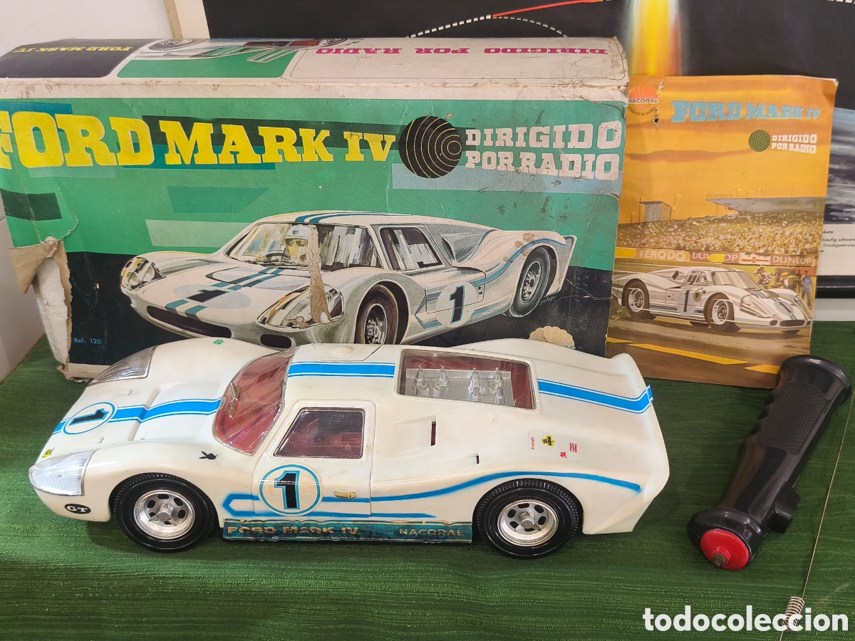 Juguetes antiguos: Nacoral Ford Mark IV dirigido por radio, NO FUNCIONA