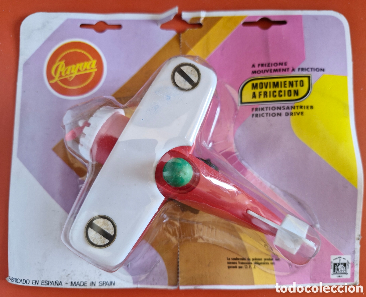 Juguetes antiguos: AVIONETA FRICCI&Oacute;N PAYVA 70'S.BLISTER SIN ABRIR.