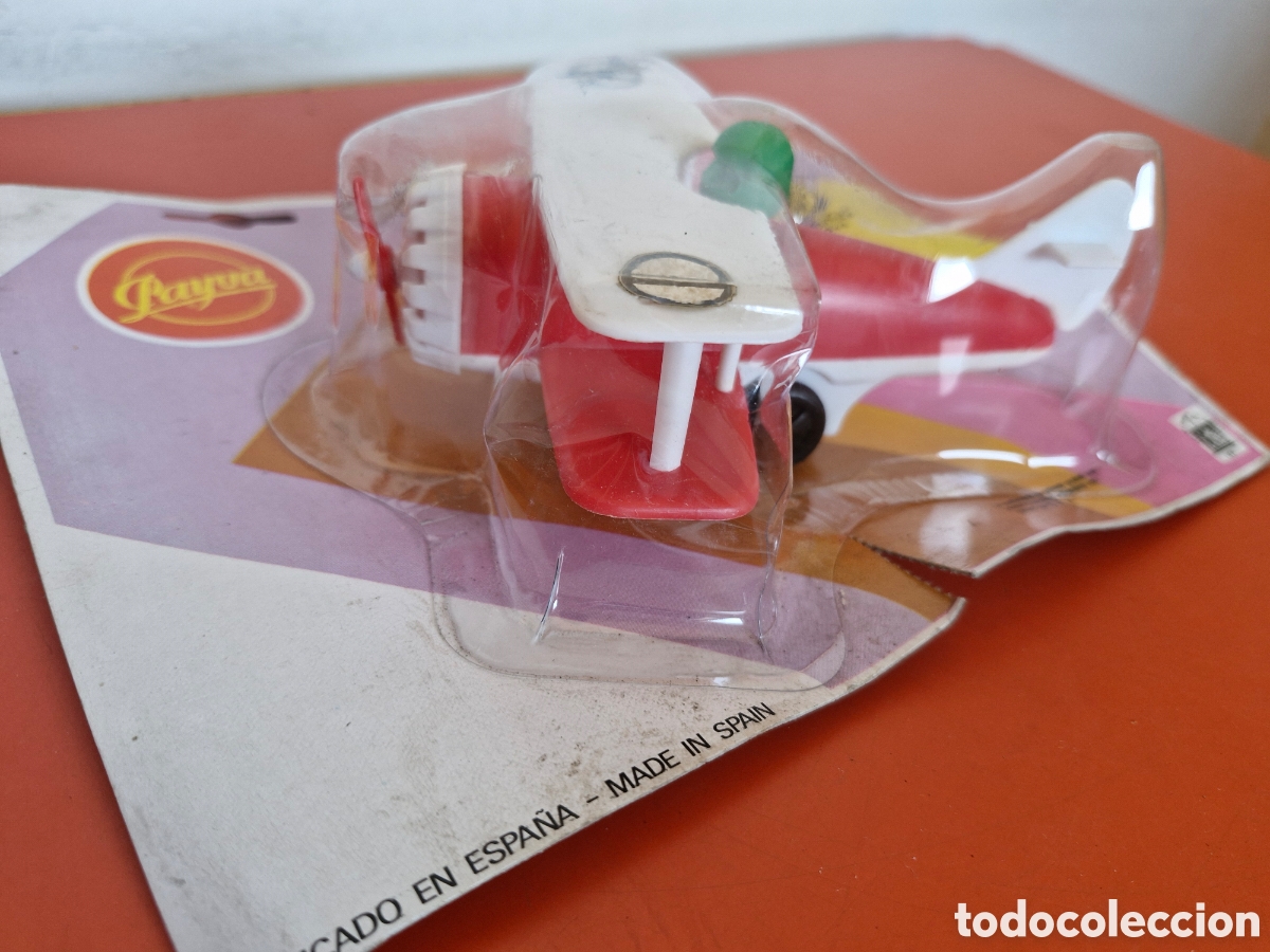 Juguetes antiguos: AVIONETA FRICCI&Oacute;N PAYVA 70'S.BLISTER SIN ABRIR.