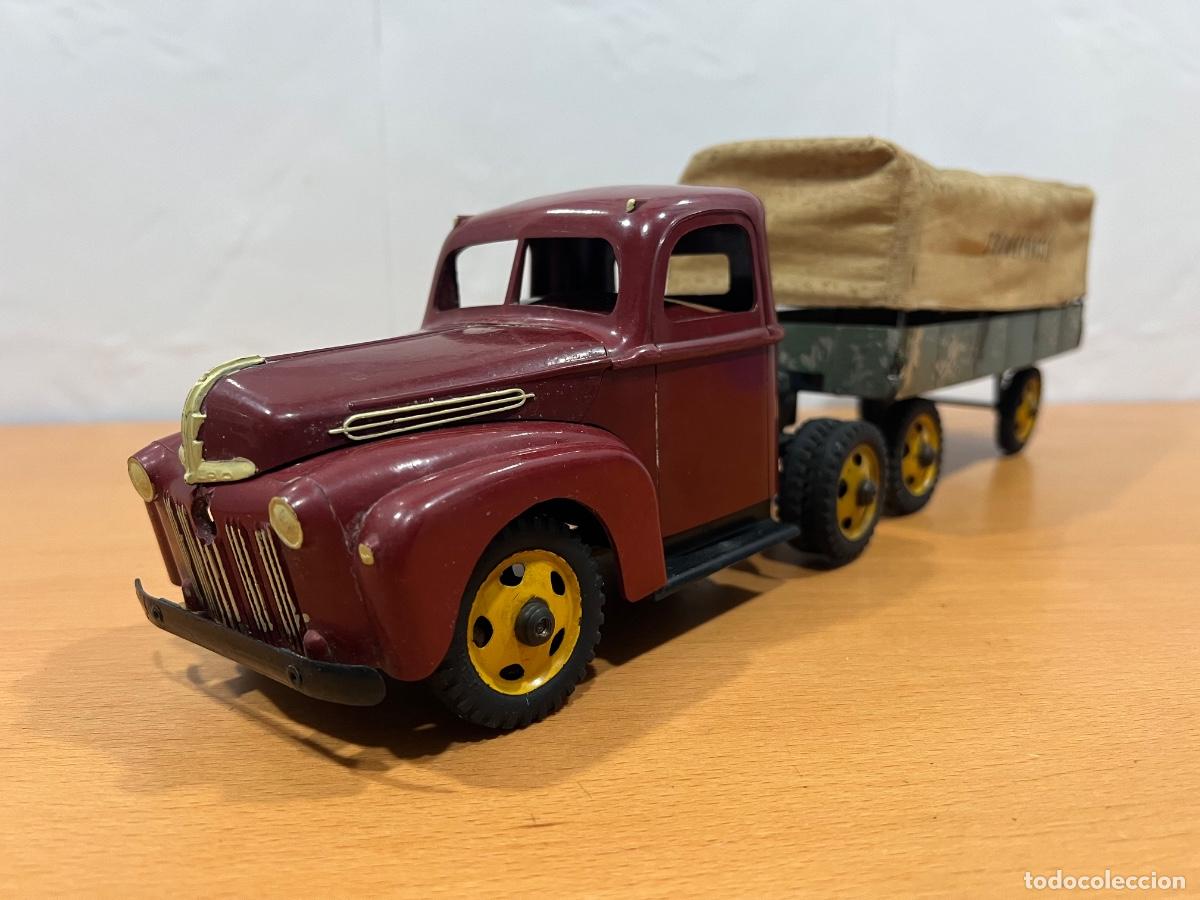 Brinquedos antigos: CAMION JELBA CON REMOLQUE