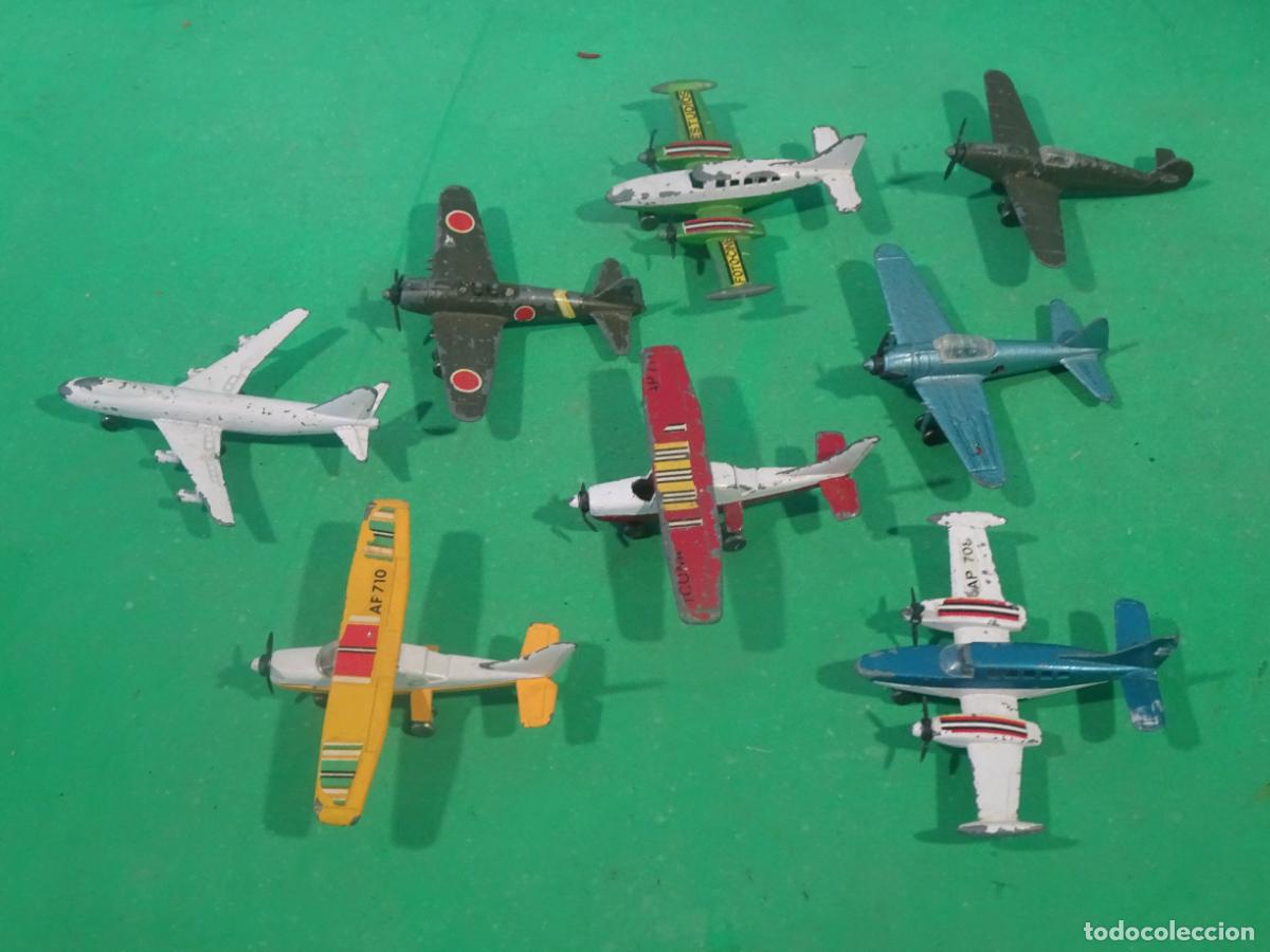 Juguetes antiguos: PILEN-LOTE DE 8 AVIONES -MADE IN SPAIN-IBI