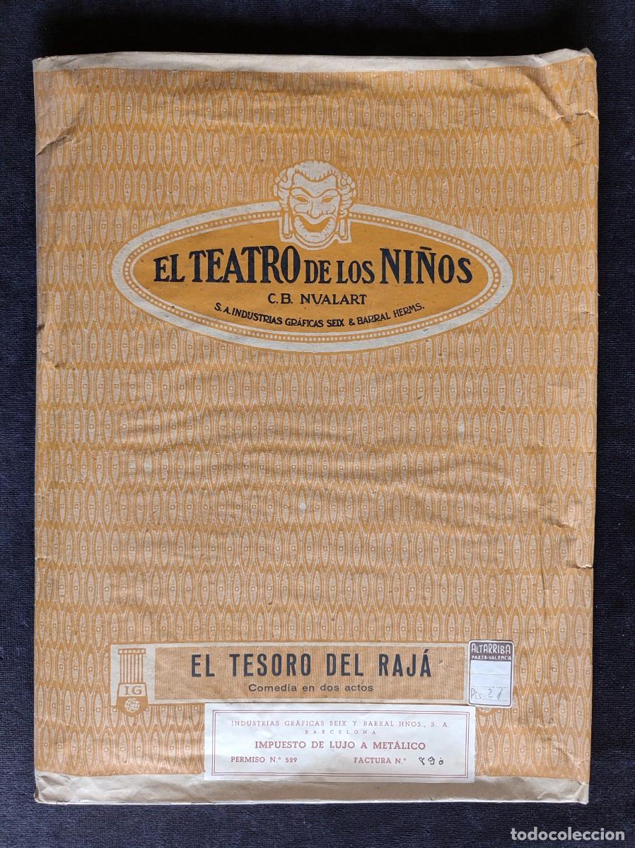 Brinquedos antigos: EL TESORO DEL RAJ&Aacute;. EL TEATRO DE LOS NI&Ntilde;OS. ED. SEIX & BARRAL C.B. NUALART. COMPLETO MUY BUENO