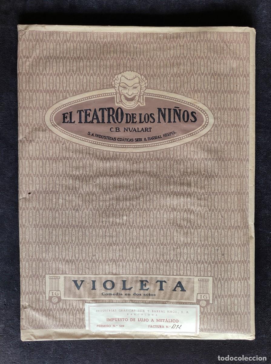 Juguetes antiguos: VIOLETA. EL TEATRO DE LOS NI&Ntilde;OS. ED. SEIX & BARRAL C.B. NUALART. COMPLETO PERFECTO