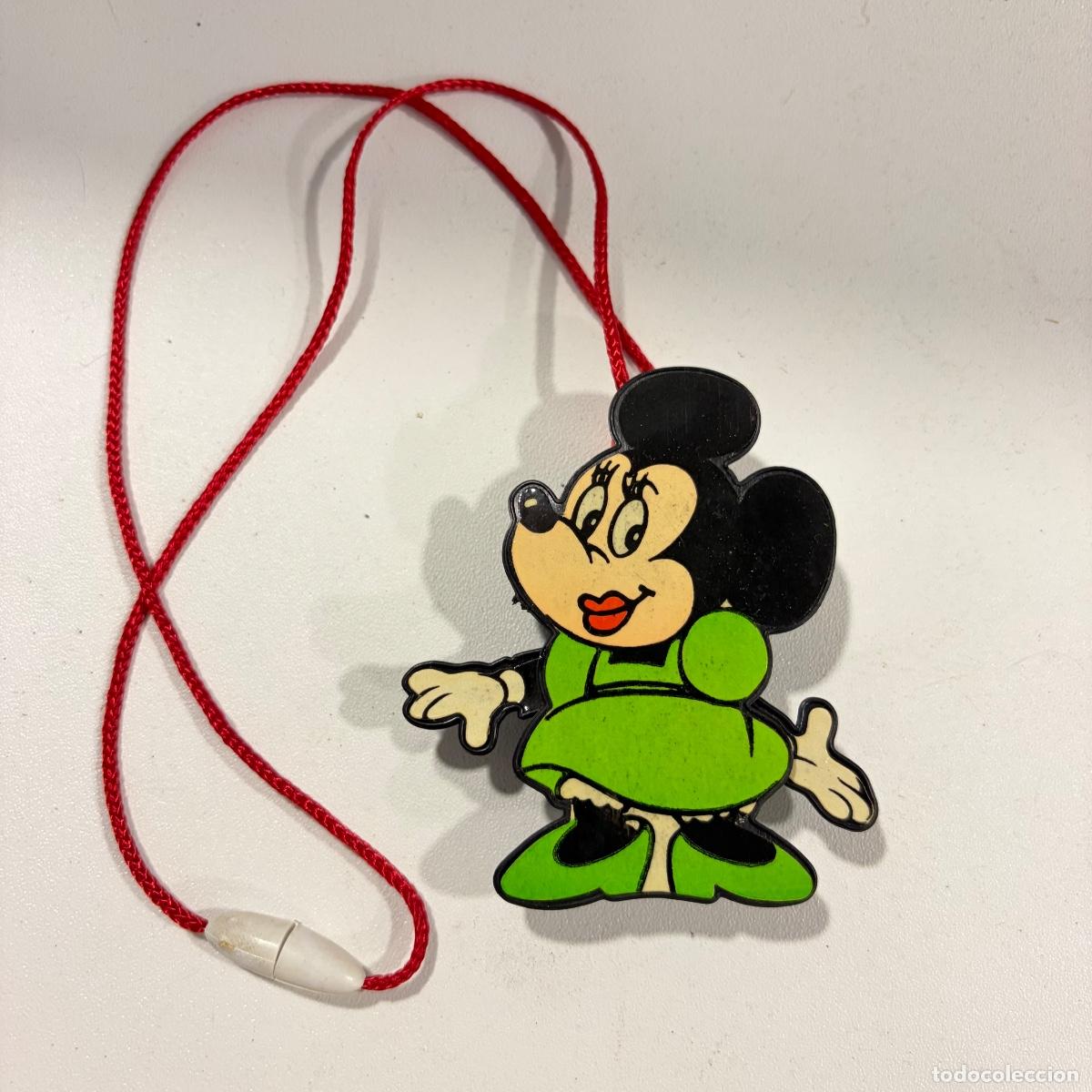 Juguetes antiguos: colgante minnie mouse disney mec&aacute;nica ibense barval a&ntilde;os 70 juguete articulado funciona