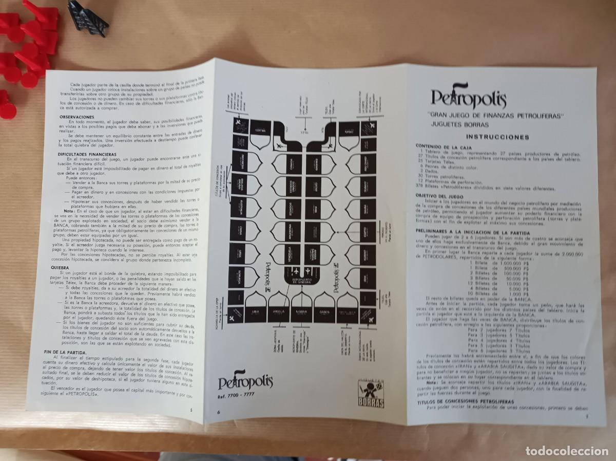 Juguetes antiguos: JUEGO DE MESA PETR&Oacute;POLIS DE BORR&Aacute;S - Foto 6