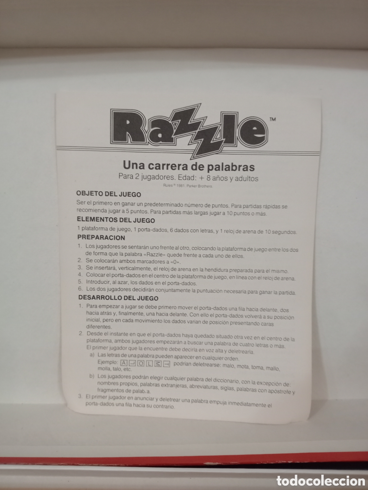 Juguetes antiguos: Razzle una carrera de palabras - Foto 4