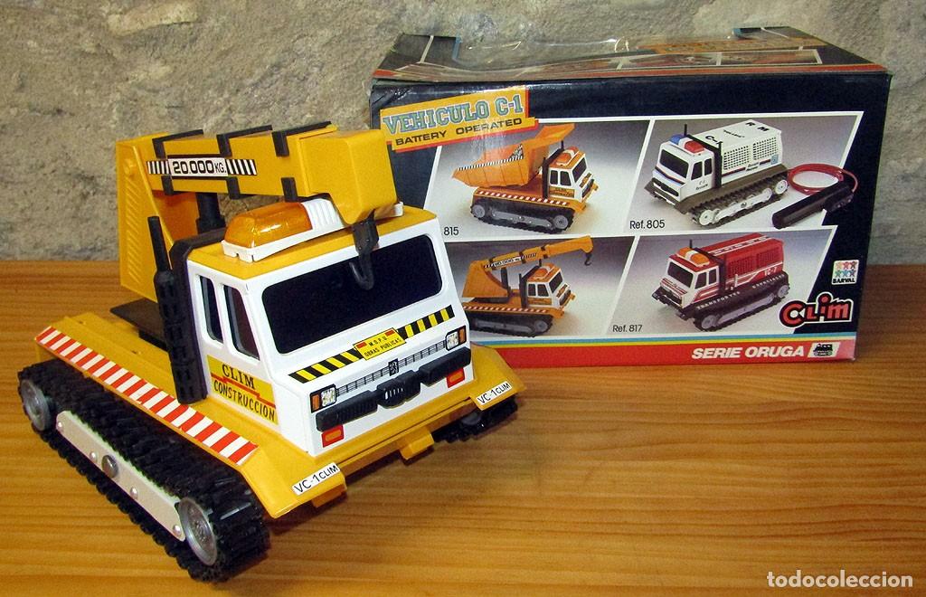 Juguetes antiguos: ANTIGUO VEHICULO C-1 DE CLIM - SERIE ORUGA - NUEVO Y EN SU CAJA ORIGINAL - FUNCIONANDO - A&Ntilde;OS 80