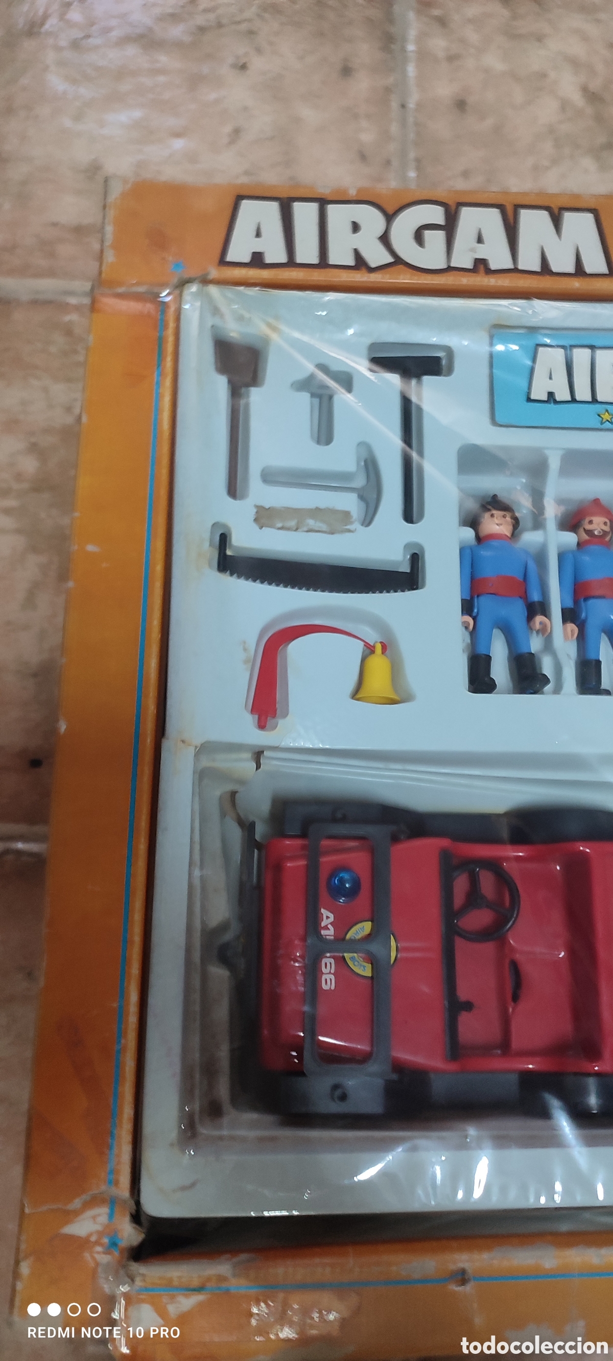 Juguetes antiguos: Airgam Boys, caja de Bomberos Super Stars