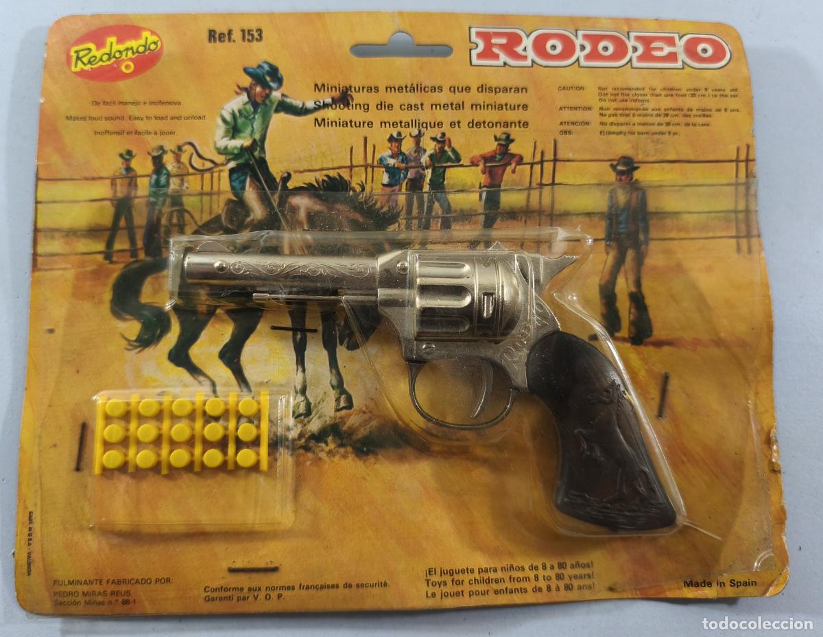 Juguetes antiguos: PISTOLA RODEO, REF. 153, DE REDONDO, EN BLISTER. CC