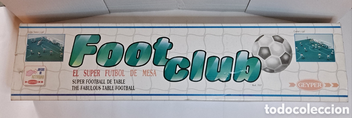 Juguetes antiguos: FOOT CLUB. GEYPER. NUEVO. EL SUPER F&Uacute;TBOL DE MESA. ALTURA JUGADOR 7 CM. CAMPO 80 X 115 CM. FOOTCLUB.