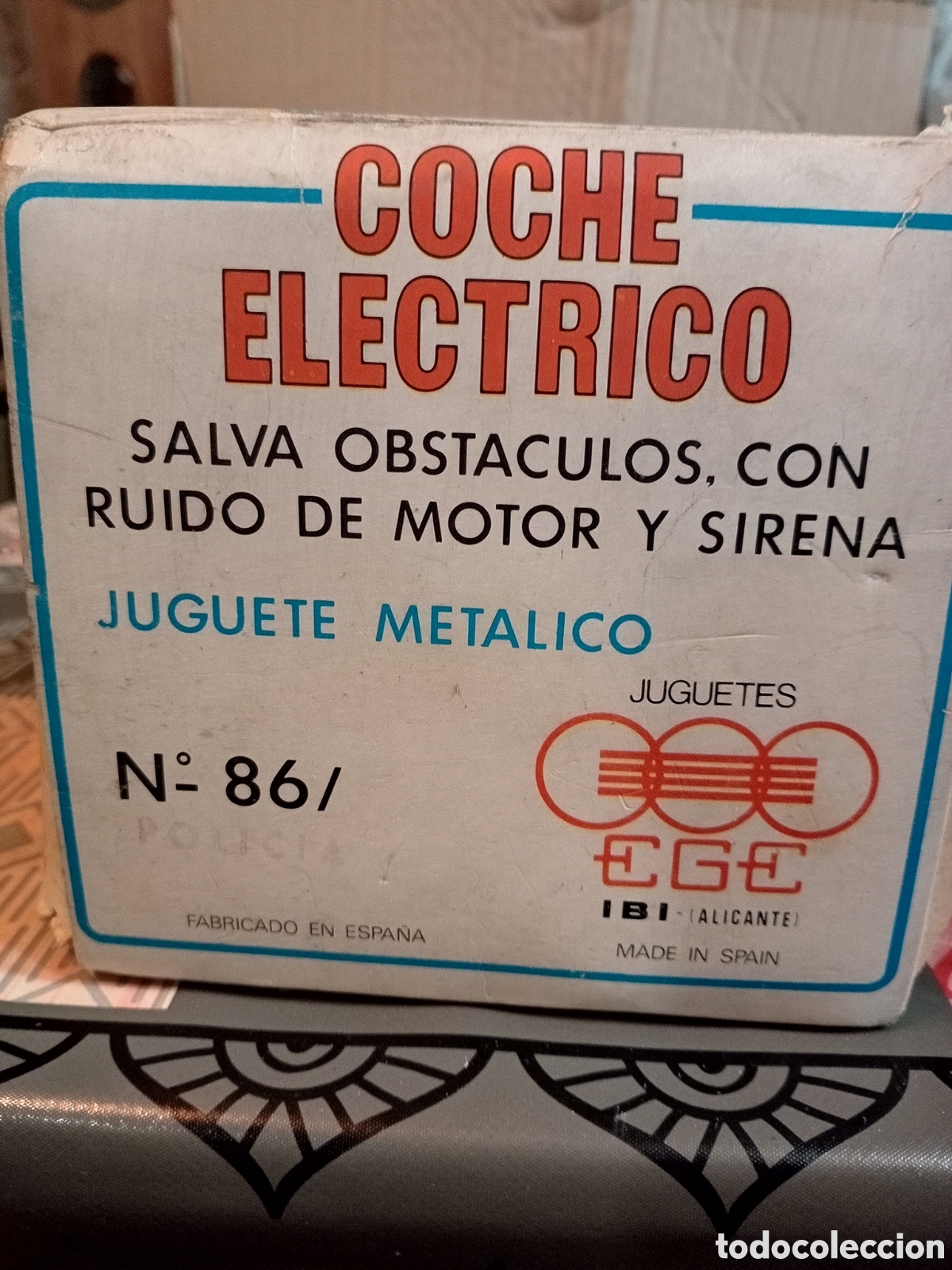 Juguetes antiguos: Coche polic&iacute;a EGE IBI - Foto 4