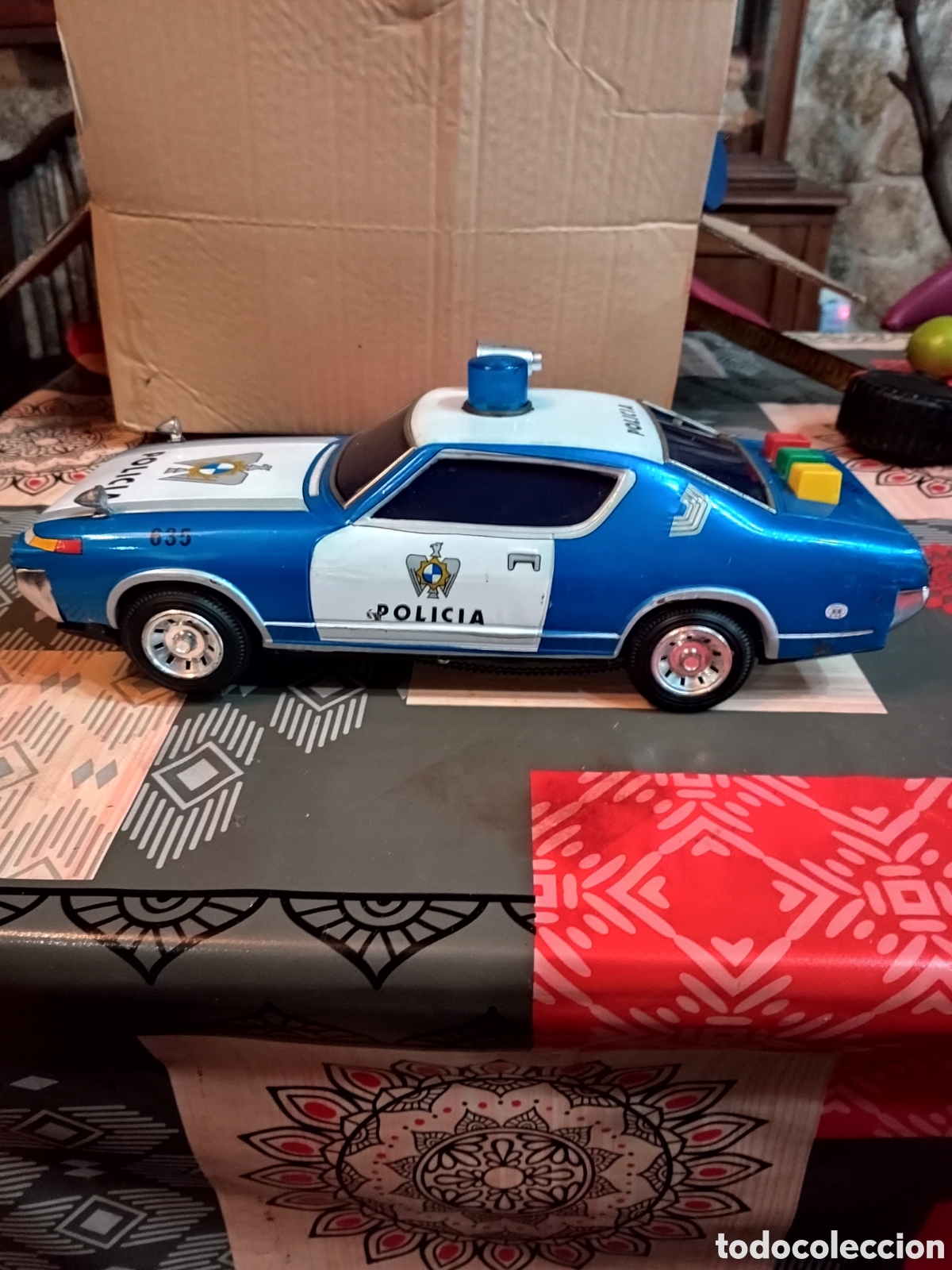 Juguetes antiguos: Coche polic&iacute;a EGE IBI - Foto 1
