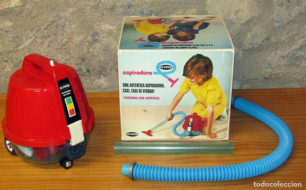 Juguetes antiguos: ANTIGUA ASPIRADORA DE GEYPER - NUEVA, EN SU CAJA Y FUNCIONANDO - A&Ntilde;OS 70