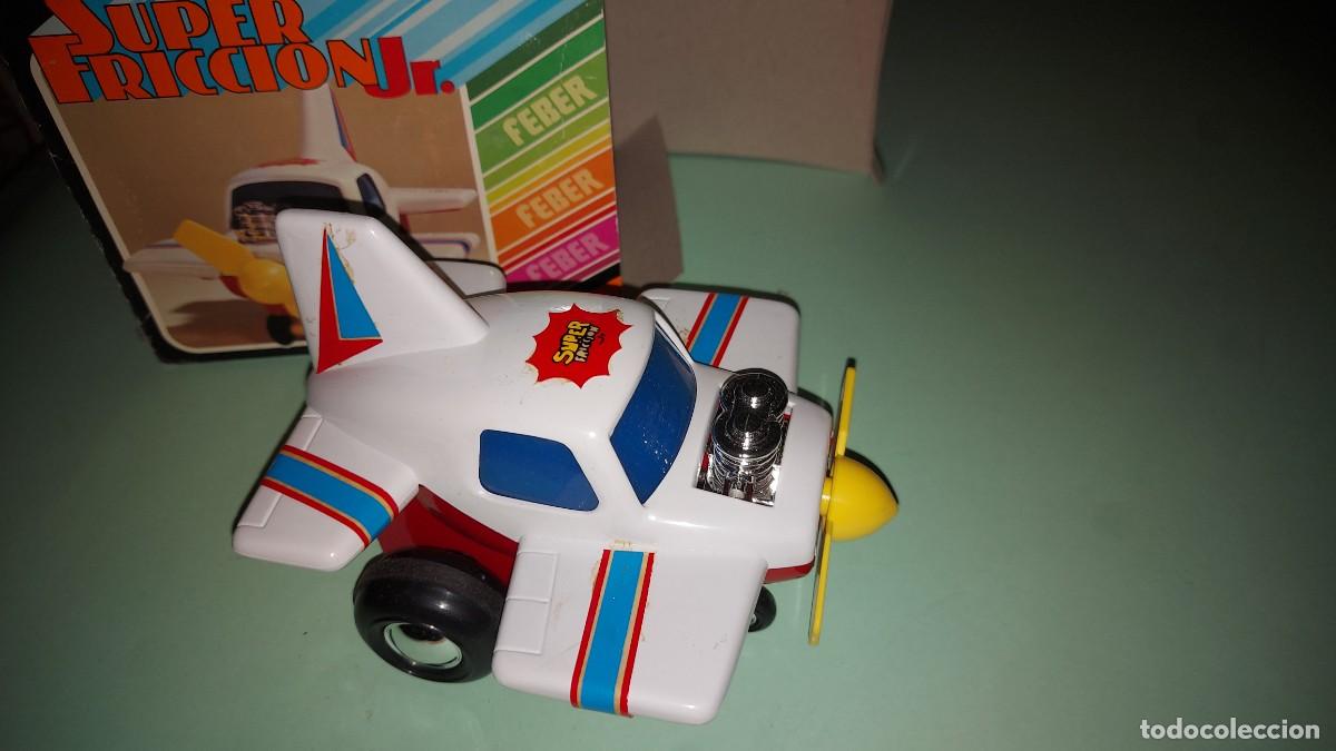 Juguetes antiguos: AVIONETA PIPER FRICCI&Oacute;N CON CAJA FEBER 80S. NUEVO.