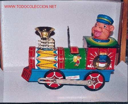 Juguetes antiguos de hojalata: TREN MARCA EGE - Foto 1