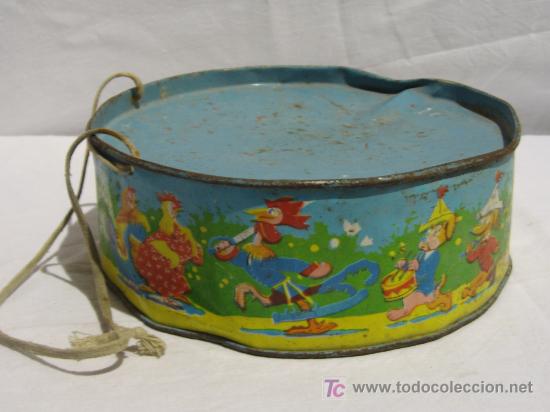 Juguetes antiguos de hojalata: TAMBOR DE NI&Ntilde;O - Foto 1
