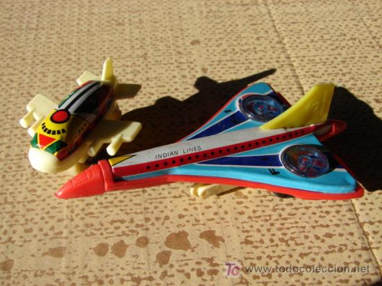 Juguetes antiguos de hojalata: LOTE 2 AVIONES - Foto 1
