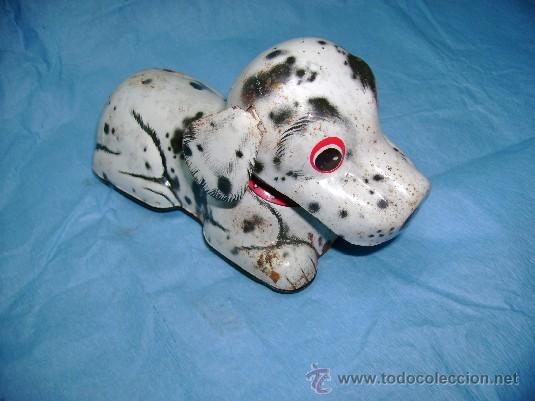 Juguetes antiguos de hojalata: PERRO DE LATA DE FRICCION - Foto 1