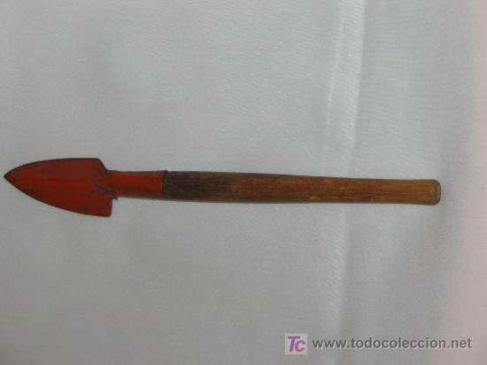 Juguetes antiguos de hojalata: PALA LATA Y MADERA - Foto 1
