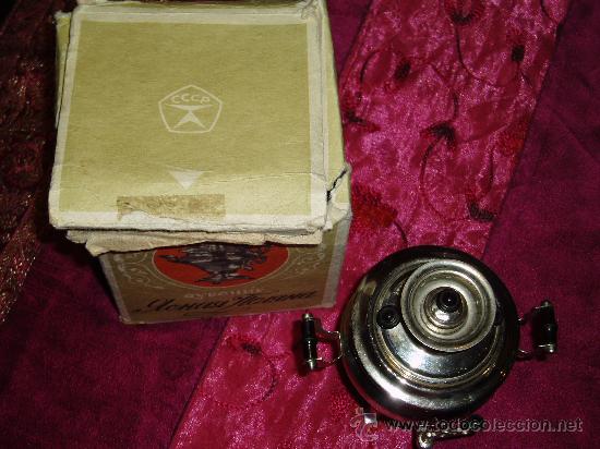 Juguetes antiguos de hojalata: Antiguo Samovar ruso, a escala - Foto 3