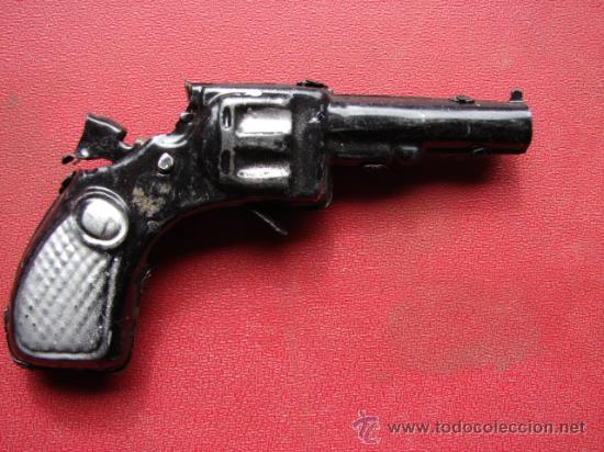 Juguetes antiguos de hojalata: PISTOLA DE HOJALATA - Foto 2