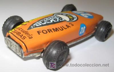 Juguetes antiguos de hojalata: COCHE DE LATA F&Oacute;RMULA 3 - Foto 2