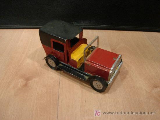 Juguetes antiguos de hojalata: COCHE ANTIGUO DE HOJALATA - Foto 2