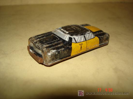 Juguetes antiguos de hojalata: TAXI DE BARCELONA - Foto 1