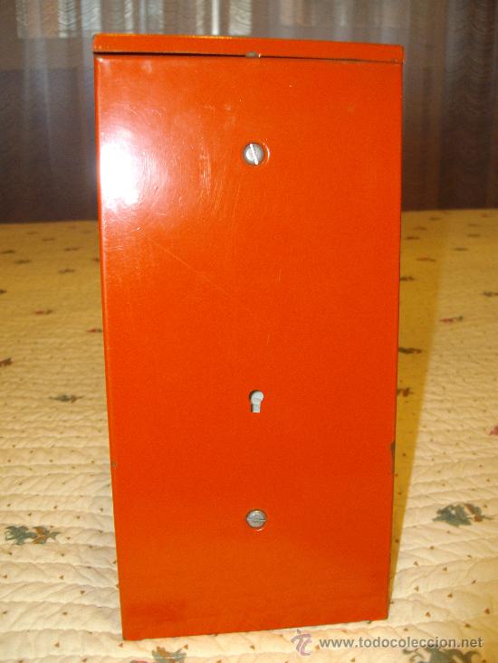 Juguetes antiguos de hojalata: NEVERA HOJALATA - Foto 2