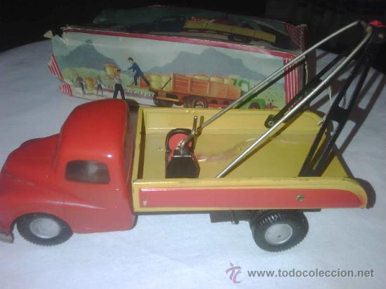 Jouets anciens en fer-blanc: Coche hojalata marca j,y, c, con caja