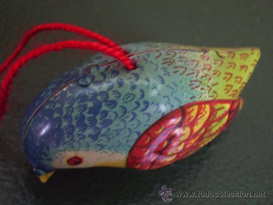 Juguetes antiguos de hojalata: PAJARITO  PAYA . IBI . - Foto 4