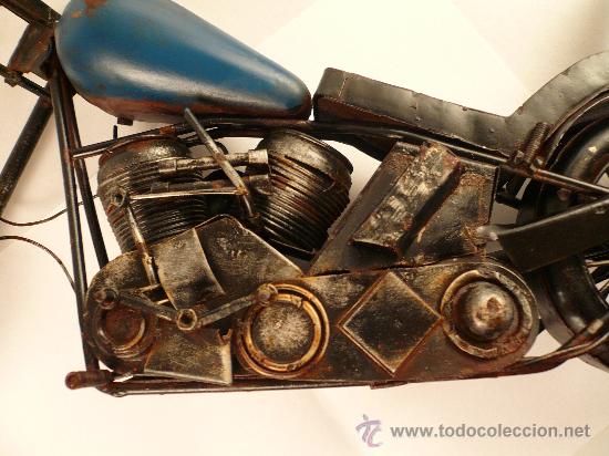 Juguetes antiguos de hojalata: MOTO DE HOJALATA - Foto 9
