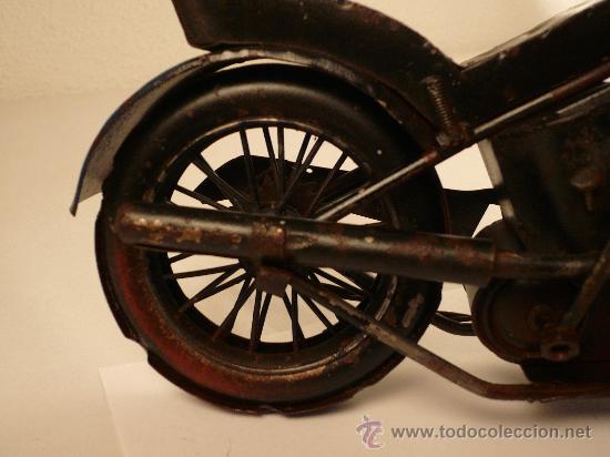 Juguetes antiguos de hojalata: MOTO DE HOJALATA - Foto 3