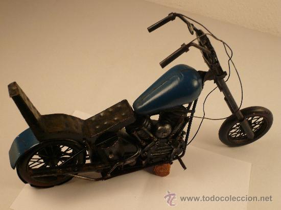 Juguetes antiguos de hojalata: MOTO DE HOJALATA - Foto 6