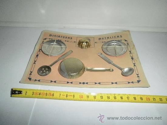 Juguetes antiguos de hojalata: BLISTER DE COCINA - Foto 1