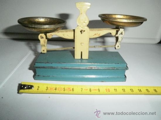 Juguetes antiguos de hojalata: PRECIOSA BALANZA - Foto 1