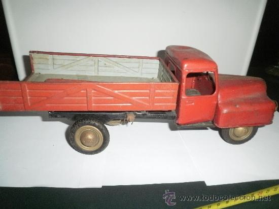 Juguetes antiguos de hojalata: CAMION BASCULANTE  D.B.P. - Foto 1