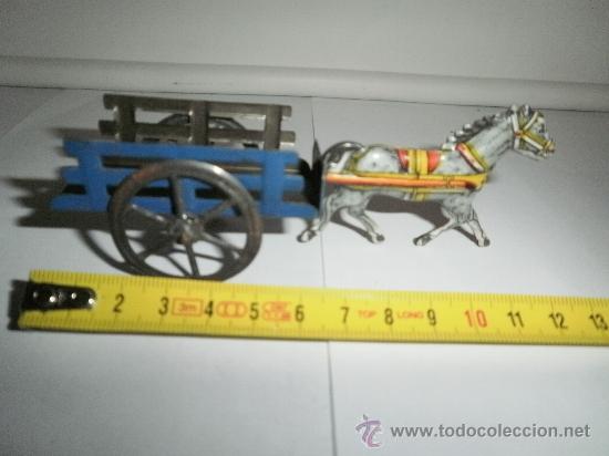 Juguetes antiguos de hojalata: CARRETA MADE IN ITALY - Foto 1