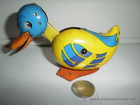 Juguetes antiguos de hojalata: PATO - Foto 2